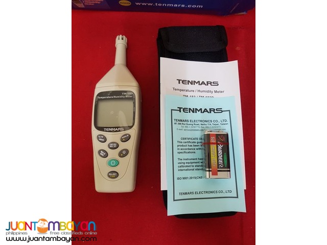 Temperature & Humidity Meter, Digital Hygrometer, Tenmars