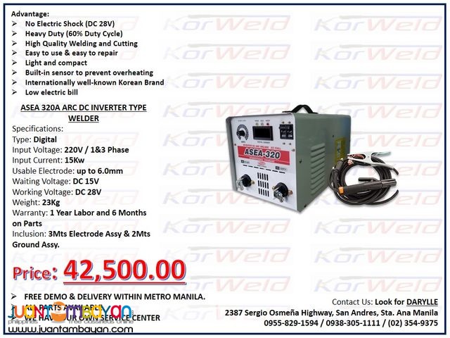 ARC Welding Machine DC Inverter Type (ASEA-320A)
