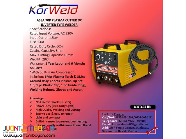 Plasma Cutter Machine DC Inverter Type (ASEA-70P)