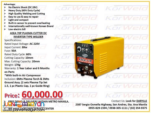 Plasma Cutter Machine DC Inverter Type (ASEA-71P)