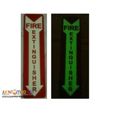 Photoluminescence / Luminous Fire Extinguisher Sign