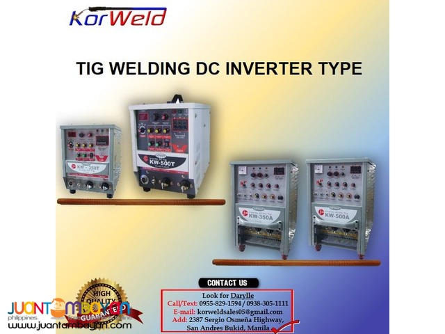 TIG Welding ACDC Korweld 500Amps DC Inverter Type