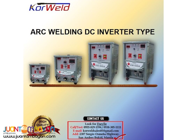 ARC Welding Machine Korweld 500Amps (220V,440V) Inverter Type