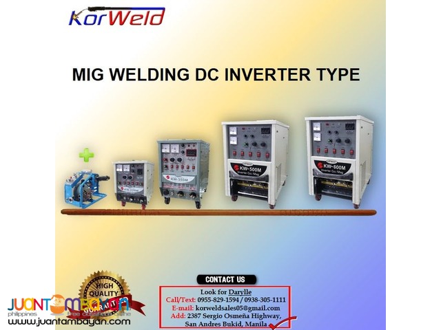 MIG Welding Machine Korweld 350Amps (220V) Inverter Type