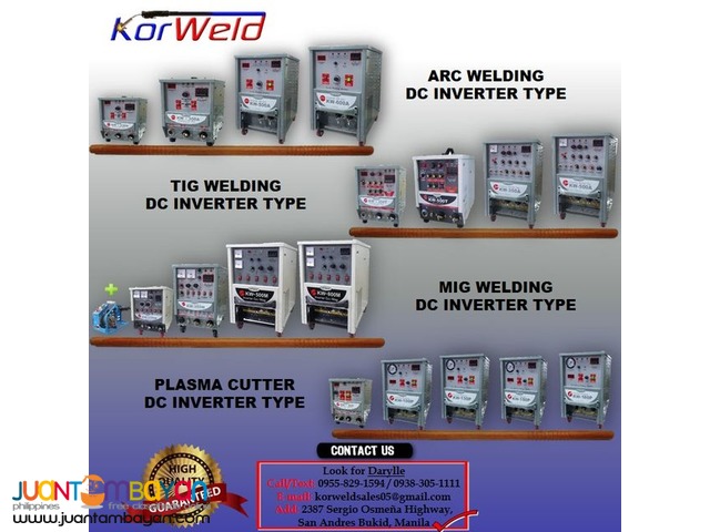 MIG Welding Machine Korweld 500Amps (220V,440V) Inverter Type