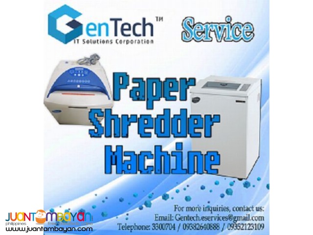 Paper Shredding Machine for Service 1+1