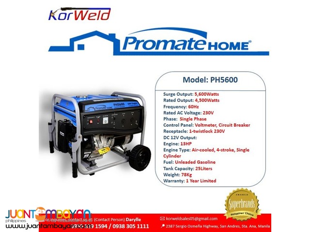 Generator Set PH5600 Promo Sale