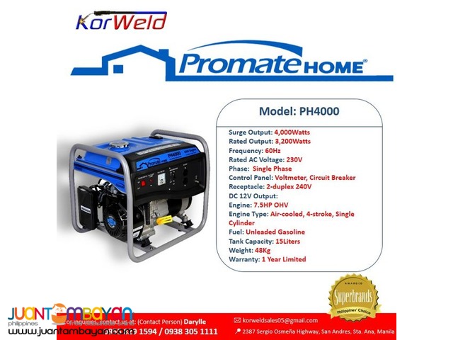 Generator Set PH4000 Promo Sale