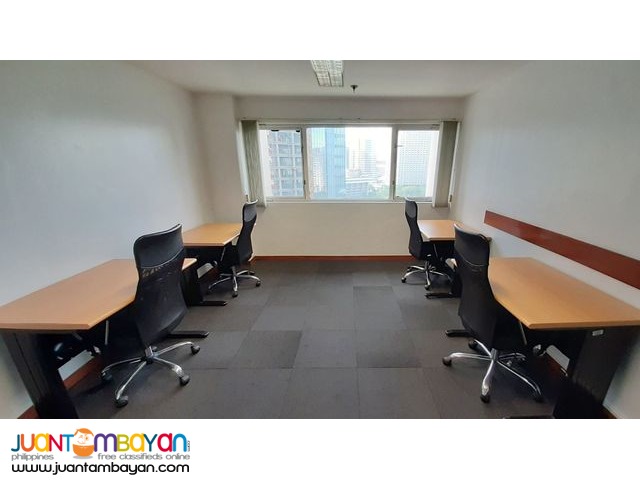 16SQM Window Office for Rent in Makati 6-Seater ALL IN