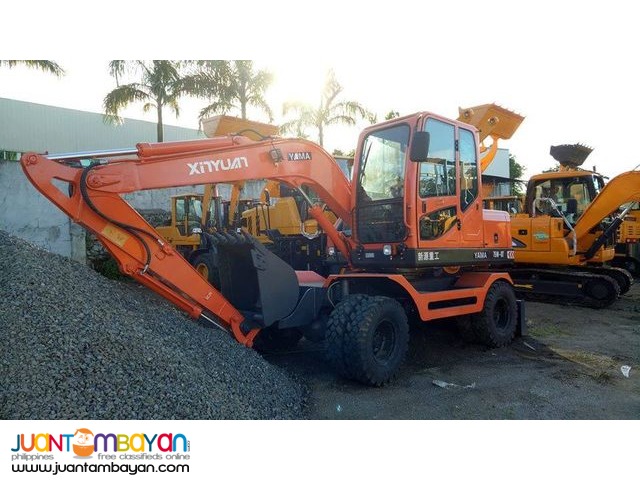 YAMA 75W8T WHEEL-TYPE BACKHOE EXCAVATOR