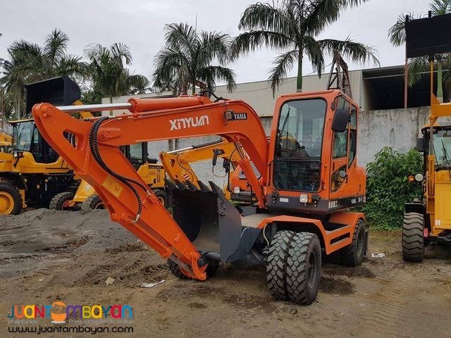 YAMA 75W8T WHEEL-TYPE BACKHOE EXCAVATOR