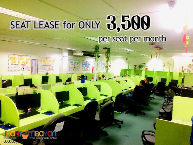 Cebu City Office Space for RENT / Seat Leasing 35 SEATS SQM