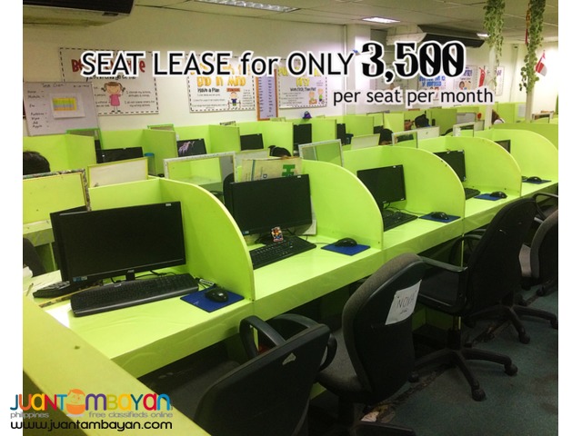 Cebu City Office Space for RENT / Seat Leasing 35 SEATS SQM