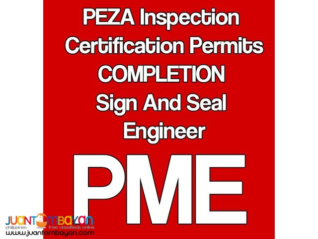 PME Sign and Seal on Mechanical Plans