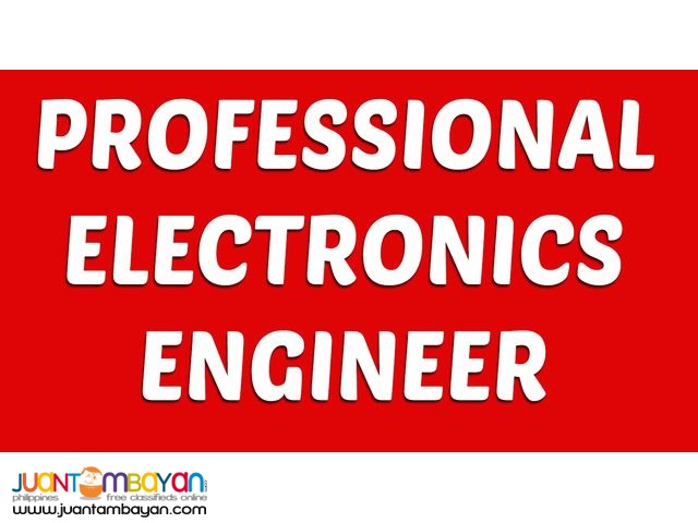PROFESSIONAL ELECTRONICS ENGINEER - SIGN AND SEAL Quezon City