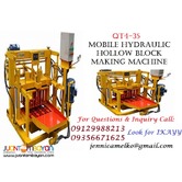 QT4-35 Mobile Hydraulic Hollow Block Making Machine