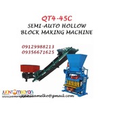 QT4-45C Semi-Automatic Hollow Block Making Machine