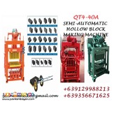 QT4-40A Semi-Automatic Hollow Block Making Machine