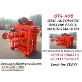QT4-40B Semi-Automatic Hollow Block Making Machine