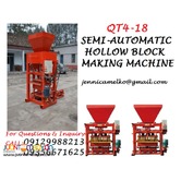 QT4-18 Semi-Automatic Hollow Block Making Machine