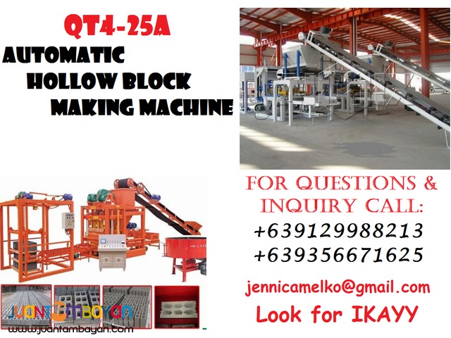 QT4-25A Automatic Hollow Block Making Machine