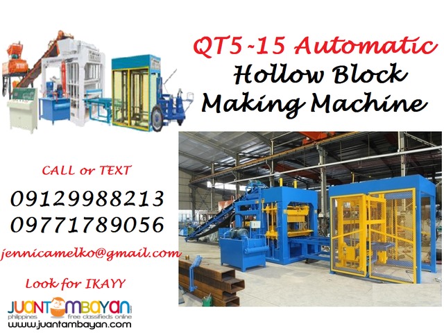 QT5-15 Automatic Hollow Block Making Machine