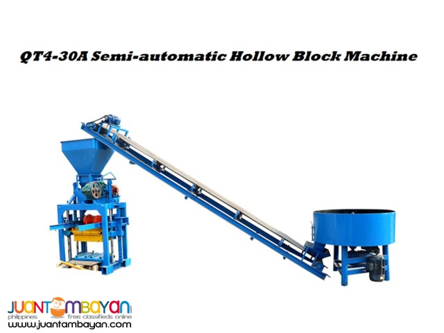 QT4-30A Semi-automatic Hollow Block Machine 