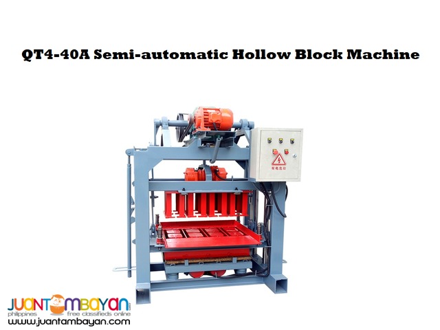 QT4-40A Semi-automatic Hollow Block Machine