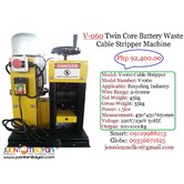 V-060 Twin Core Battery Waste Cable Stripper Machine
