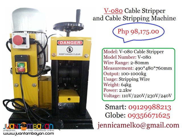 V-080 Cable Stripper and Cable Stripping Machine