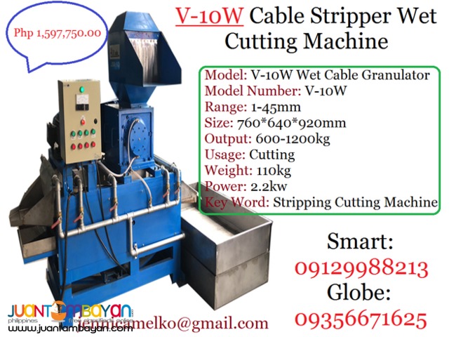 V-10W Cable Stripper Wet Cutting Machine