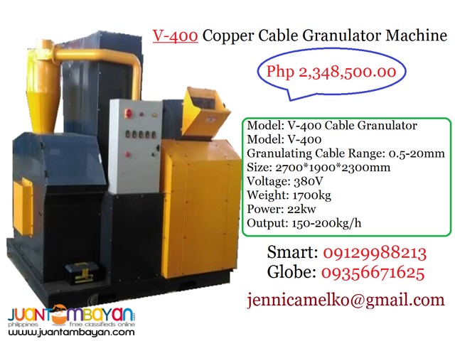 V-400 Copper Cable Granulator Machine