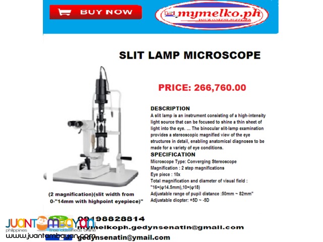 slit lamp microscope
