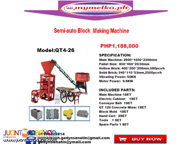 SEMI-AUTO BLOCK MAKING MACHINE