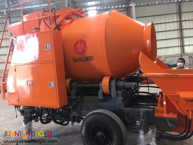 2 IN 1 SELF FEEDING AND PUMP CRETE MIXER