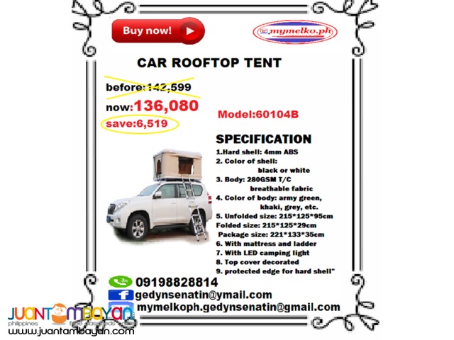 car rooftop tent