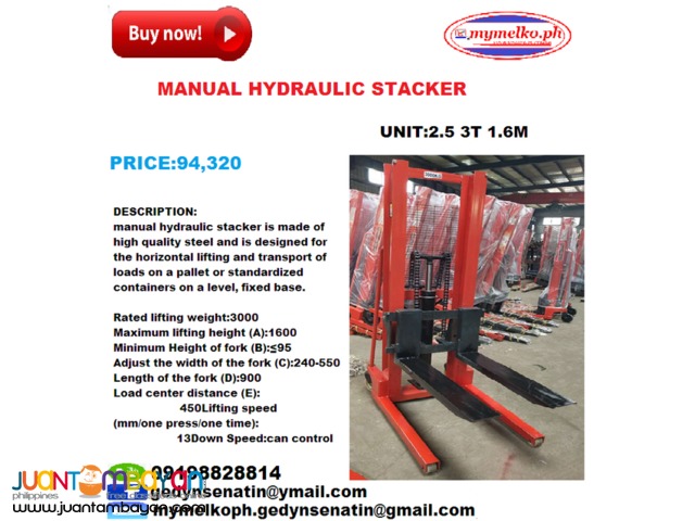 manual hydraulicstacker