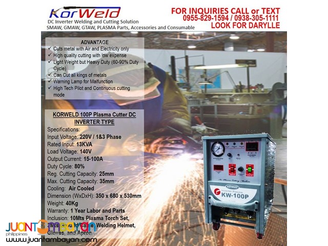 Plasma Cutter Machine Korweld 100P (220V)