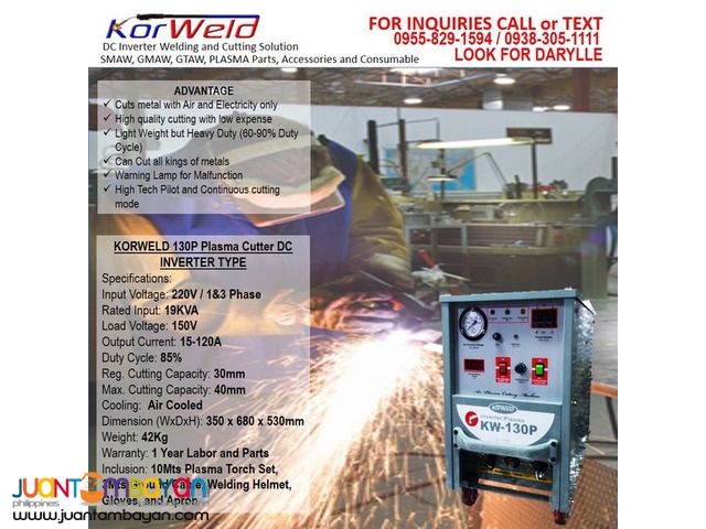 Plasma Cutter Machine Korweld 130P  (220V)