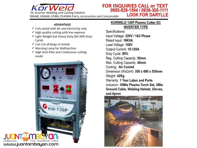 Plasma Cutter Machine Korweld 130P  (220V)
