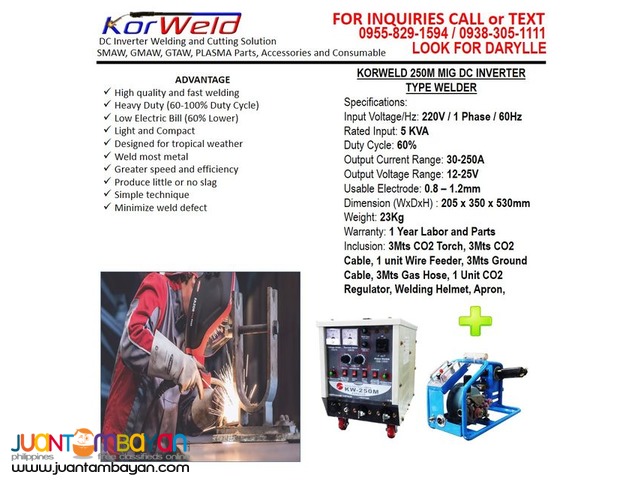 MIG Welding Machine Korweld 250M