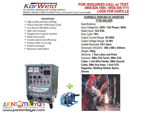 MIG Welding Machine Korweld 350M (220V)