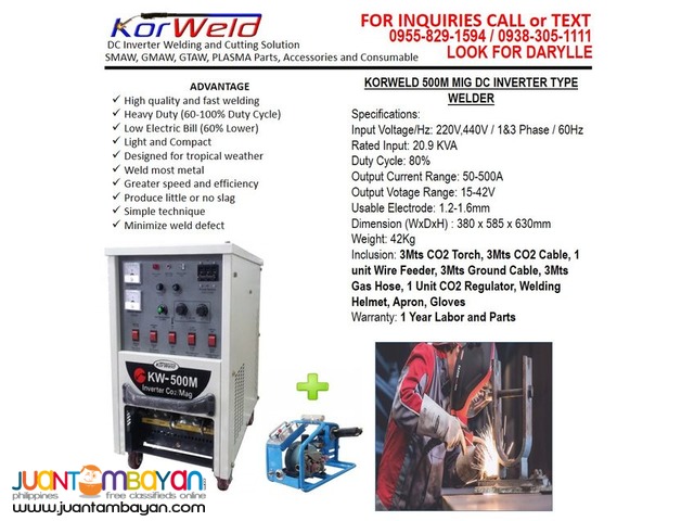 MIG Welding Machine Korweld 500M (220V,440V)