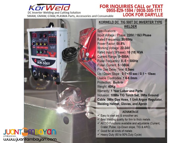 DC TIG Welding Machine Korweld DC TIG 500 (220V)