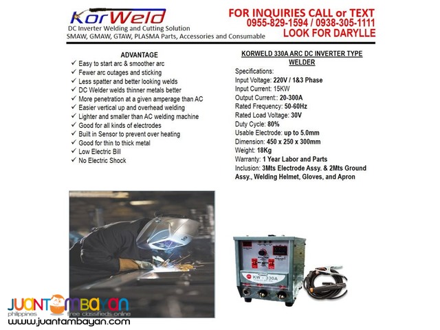 ARC/Stick Welding Machine Korweld 330A