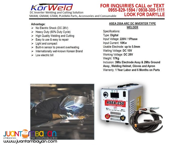 ARC/Stick Welding Machine ASEA 250A