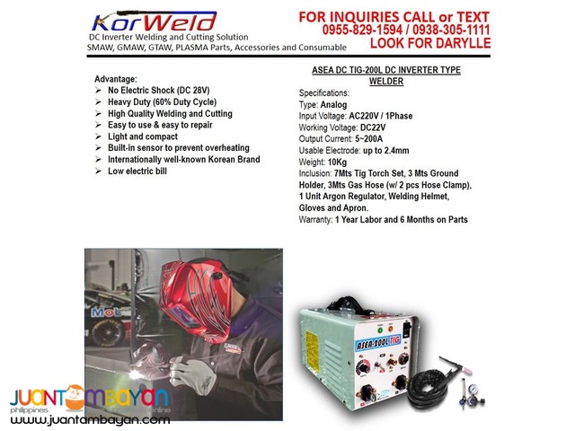Tig Welding Machine ASEA TIG200L
