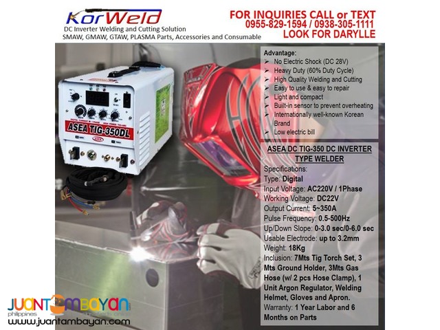 TIG Welding Machine ASEA TIG350DL