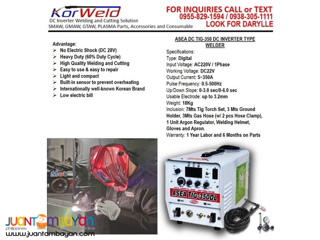 TIG Welding Machine ASEA TIG350DL