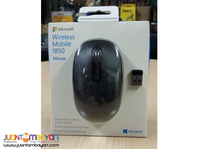 Microsoft Wireless Mobile Mouse 1850 - Black (U7Z-00001)